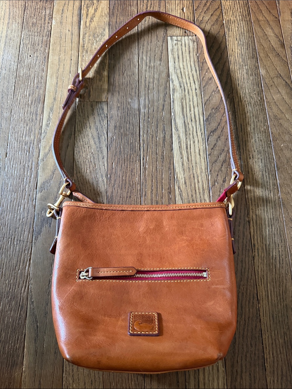 Dooney and Bourke Florentine Leather Fielding Hobo Crossbody/Shoulder Bag